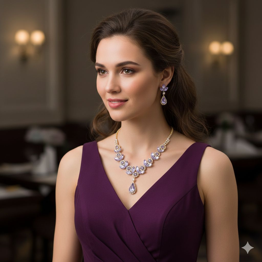 Lavender Royale Necklace Set