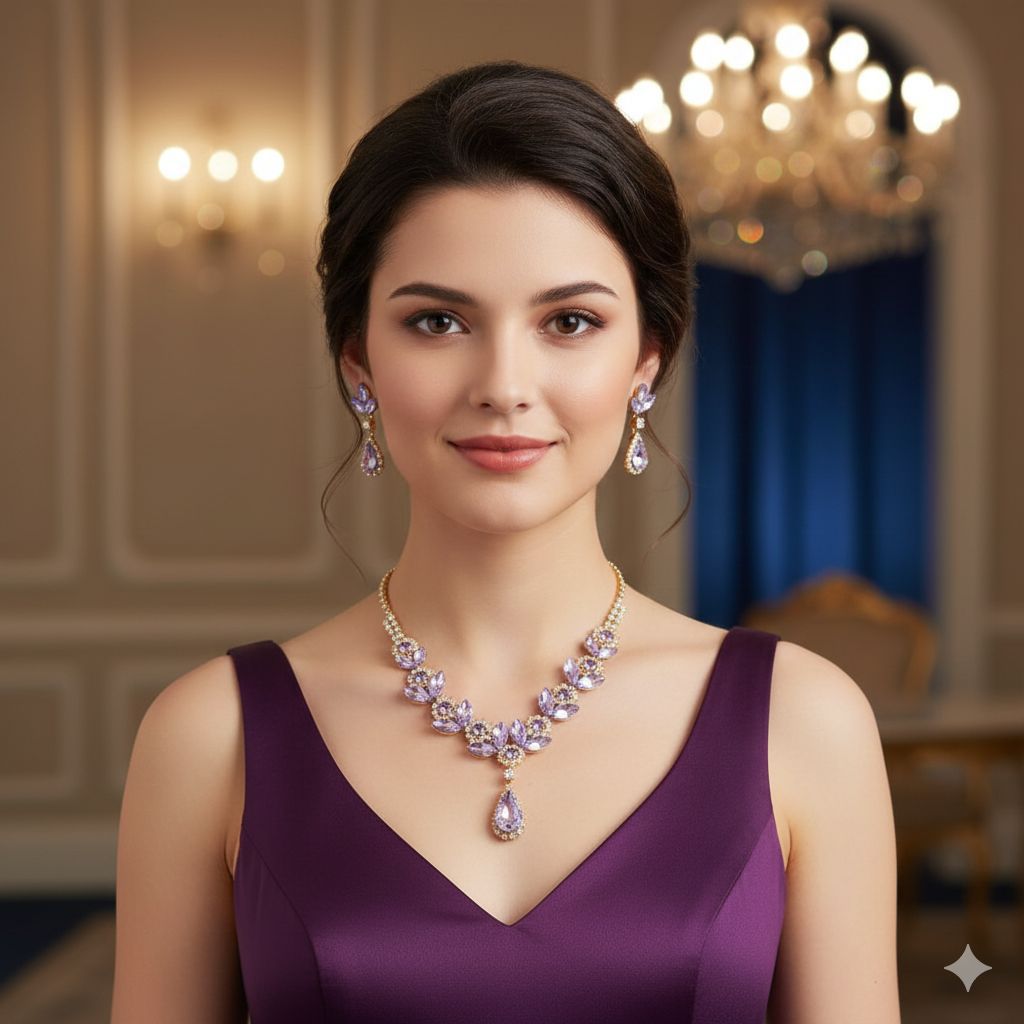 Lavender Royale Necklace Set