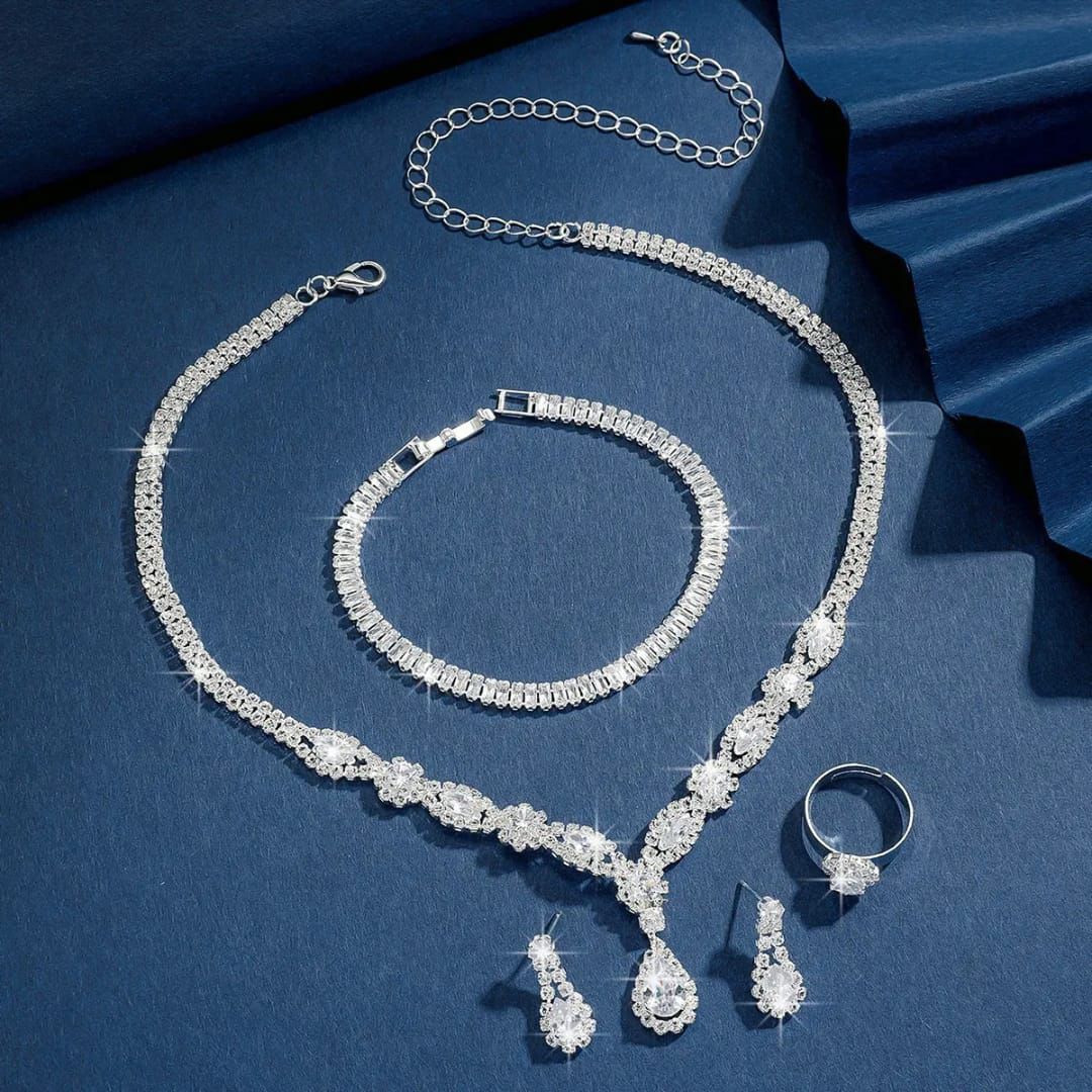 Elarisse Diamond Veil Bridal Set